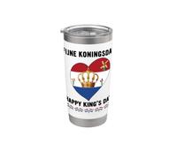 27 de abril Holanda Día del Rey Orgulloso Holandés Papá Mamá Tía Niño Vaso térmico de acero inoxidable de doble pared