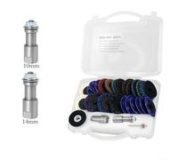 27 discos de lijado con bloqueo de rollo de 50 mm con tres niveles de grano para dar forma y alisar precisión en metal (2 unidades de 10 mm + 2 piezas de 14 mm)