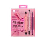 ¡27% DTO! Double Time Set Brochas + Rizador de Pestañas