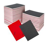 27 esponjas de lijado de grano 240, paquete surtido de papel de lija de 3 x 4 pulgadas, bloque de lijado húmedo lavable y almohadillas de papel de lija seco para madera, metal, carrocería de