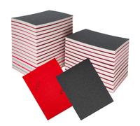 27 esponjas de lijado de grano 320, paquete surtido de papel de lija de 3 x 4 pulgadas, bloque de lijado húmedo lavable y almohadillas de papel de lija seco para madera, metal, carrocería de