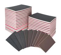 27 esponjas de lijado, paquete surtido de papel de lija de grano 120-3000, bloque de lijado húmedo lavable y almohadillas de papel de lija seco para madera, metal, carrocería de automóviles y lijado