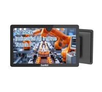 27 inch Embedded Industrial Panel PC, 10 Point Capacitive 1920*1080 Touch Screen, VESA Bracket, IP65 Computer for Automation, HDMI, 2xLAN, 4xUSB, 6xRS232, VGA (I5-3210M,No RAM & Storage & System)