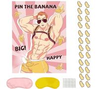 27 juegos de despedida de soltera, divertido juego de fiesta para adultos con 1 póster, 24 calcomanías y 2 venda para los ojos para despedida de soltera, noches de niñas y despedidas de soltera