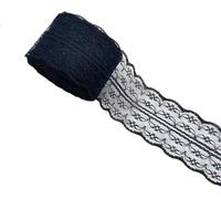 27 Metres of Lace Ribbon, Suitable For DIY Crafts and Sewing Embellishments.(Deep Blue)
