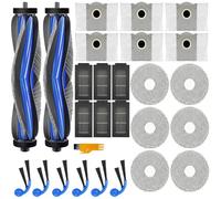 27 Piezas Accesorios para Ecovacs Deebot T30C Omni Gen2/T30C Omni Aspirador | T30C Omni/ T30e Omni Repuesto, 2 Cepillos Principales, 6 Toallitas, 6 Filtros, 6 Bolsas de Polvo, 6 Cepillos Laterales