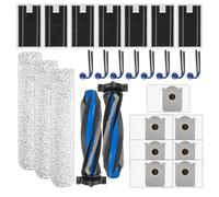 (27 piezas) Accesorios para ECOVACS DEEBOT T90 PRO OMNI, T90 OMNI, X9S PRO OMNI, X12 PRO Omni, 2 Cepillos Giratorios, 3 Mopas Giratorias, 8 Cepillos Laterales, 7 Bolsas para Polvo, 7 Filtros HEPA
