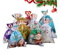 27 piezas de materiales de mantenimiento temáticos de Navidad, varios tamaños para decoraciones de dulces, árbol de Papá Noel, muñeco de nieve, embalaje de vacaciones, bolsas de recuerdos de fiesta