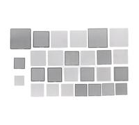27 piezas de plantillas para reballing BGA, malla de plantilla de retrabajo de reballing en acero inoxidable, kit de reballing BGA de acero 304 para reparación de placas base de