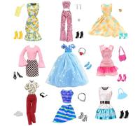 27 piezas de ropa de muñeca compatible con Barbie, accesorios lindos de muñeca de 11.5 pulgadas, 2 faldas florales midi, 1 falda larga con lentejuelas, 4 faldas cortas, 2 tops, 2 pantalones, 9 pares