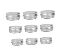 27 Piezas Lata De Aluminio Redonda Botella De Envase De Lata Redonda Tarros De Vela De Estaño Tarro Cosmético De Aluminio Tarro De De Hierro Viajar Bulto Caja De Dulces