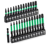 27 puntas de destornillador para taladros, diseño a prueba de manipulaciones, estuche de almacenamiento portátil