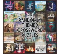 27 Randomly Themed Crossword Puzzles: crossword puzzle | mega crossword puzzle book | crossword puzzle books | crossword puzzle books for adults | funny crossword puzzles