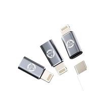 27 W Adaptador Lightning a USB-C(3Pack) Adapter Type-C Hembra Jack Cargador para Apple iPhone15 para iPad Pro Carga Cable Convertidor Adaptadores Cable Conector Enchufe Accesorios TP-IP
