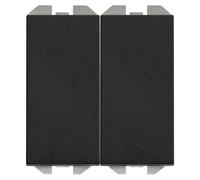 270 Conmutador doble (Negro, Colocar, Plástico, 10 A)