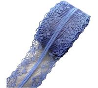 270-metre Double-Sided Hand-Embroidered Lace Ribbon Trim, Suitable For Skirt Accessories(Dark Blue)