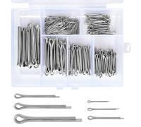 275 Piezas Pasadores Partidos de Acero Inoxidable, Pasador de Chaveta, R Clips de Retención R Cotter Pine, Tractor Pin Clips Enganche Pin de Fijación para Remolque Tractor Camión