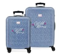 2751921 SET/2 TROLLEY ABS 55-68CM. 4R. MOVOM WILD FLOWERS