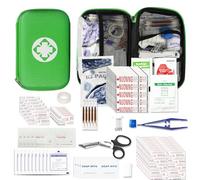 275Pcs Travel First Aid Kits for Car Emergency Preparedness Items Urgent Accident Essentials Kit Survival Gear Equipment Sports First Aid Kit for College Dorm Student, Home, Boat, Green YIDERBO