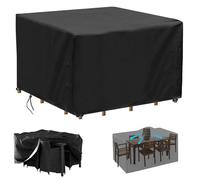 275x200x90cm/LxWxH Fundas para Muebles de Jardín, Fundas Muebles Exterior Impermeable, Tela Oxford 420D, Resistente Al Viento, Resistente a Los Rayos UV, para Sofa de Jardin, al Aire Libre, Patio