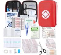 276PCS First Aid Kit Home Car Camping Hiking Emergency Supplies Small Compact Lovely Bag for School Outdoor, Basic Outdoor Essentials Survival Kit for Travel AMORNING