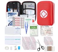 276PCS First Aid Kit Home Car Camping Hiking Emergency Supplies Small Compact Lovely Bag for School Outdoor, Basic Outdoor Essentials Survival Kit for Travel AMORNING