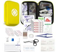 278PCS Hiking First Aid Kit for Home Personal Emergency Supplies Compact Bag for Backpack, First Aid Essentials Survival Kit for Business Travel Car AMORNING