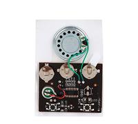 27s Chip de módulo de Voz de Sonido de música grabable 0.5W con Altavoz con batería de botón para Regalos creativos/Tarjeta de Bricolaje/Caja de Pastel(Control Clave)