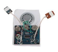 27s Chip de módulo de Voz de Sonido de música grabable 0.5W con Altavoz con batería de botón para Regalos creativos/Tarjeta de Bricolaje/Caja de Pastel(Control de Doble botón con Cable)