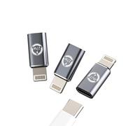 27W Adaptador USB C Lightning Rápida Carga Enchufe (3 Pack) para Apple iPhone 14 13 12 11 Pro MAX 7 8 Plus X SE XS XR para iPad Air Convertidor Tipo-C Cable Tipo C Toma Accesorios Cables Jack