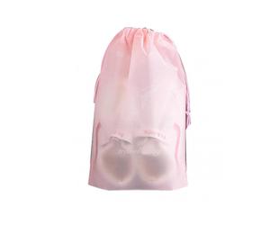 (27x35cm, Pink) Travel Shoe Bags Shoes Organizers Storage Pouch With Drawstring Rope For Men And Women Kids
