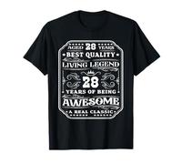 28 Años De Ser Increíble 28 Años 28 Cumpleaños Hombre Camiseta