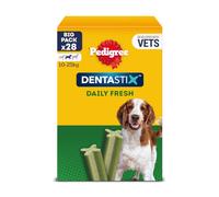 Pedigree Pack de Dentastix Fresh de uso Diario para la Limpieza Dental y Contra el Mal Aliento de Perros Medianos (28ud)