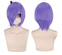 28 colores 30cm corto fiesta de disfraces cosplay peluca negro blanco púrpura azul amarillo fibra resistente al calor pelucas universales flequillo peluca 9