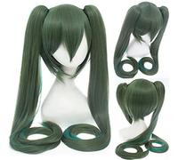 28 Colores Vocaloid Hatsune Miku Cosplay Peluca Larga Resistente Al Calor Pinza De Pelo Sintética Pelucas De Cola De Caballo + Gorra De Peluca Verde Azul 22