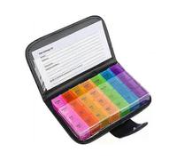 28-compartment 7-day medicine box, made of PP material, with time-segmented design for easy management