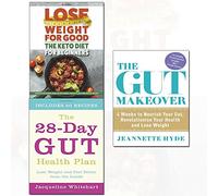 28-day gut health plan,the gut makeover,the keto diet for beginners 3 books collection set - 4 weeks to nourish your gut, revolutionise your health and lose weight)