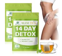 28 Días Detox Tea, Slimming Tea, Té Detox Natural, Fomenta el Metabolismo, con Hojas de Té, para Hombres y Mujeres