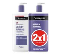Neutrogena Fórmula Noruega Loción Corporal Visiblemente Reafirmante (2x750 ml), crema reafirmante corporal para todo tipo de piel, crema hidratante con Glicerina y Minerales de Procolágeno