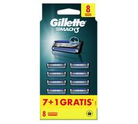 ¡28% DTO! Gillette Mach3 Pack Ahorro 7+1 Recambios Para Maquinillas De Afeitar Para Hombre