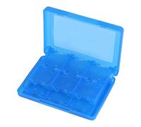 28 en 1 Caja de cartucho de tarjeta de memoria de videojuego de plásticoEstuche para tarjetas de juego para Nintendo Caja de almacenamiento de cartucho para Nintendo 3DS DSL DSI LL(Blue)