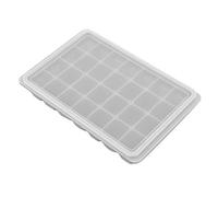 28 grids de silicona bandeja de hielo congelamiento moño de chocolate con tapa para cocina hotel bar verde azul (Ceniza de nieve)