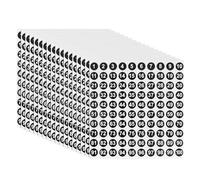 28 Hojas Pegatinas con números del 0 al 9, Pegatinas numeradas 10 mm,Pegatinas Negros Adhesivos Autoadhesivos,Pegatinas de Vinilo,para oficinas, aulas o manualidades