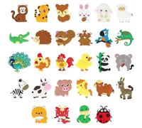 28 imanes para niños, imanes educativos para nevera, animales ricos en variedad, imanes para nevera para niños, imanes de animales para la educación temprana y decoración de niños