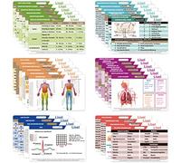 28 Nursing Badge Reference Cards, Nursing School Essentials Student Gifts Success Bundle Supplies Nurse Must Haves Study, RN LPN PA CNA Accessories for Work Vital Signs Kit Cheat Sheets EKG Badge Card