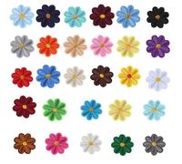 28 parches bordados de flores para planchar o coser en ropa para camisetas, vestidos, jeans, sombreros, prendas decorativas