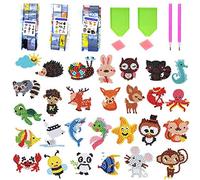 28 piezas 5D DIY Diamant Kit de pintura de diamantes DIY para niños, kit de pegatinas de diamante 5D, kit de pintura de diamante para niños, rompecabezas, pegatinas para portátil