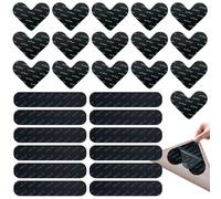 28 Piezas Antideslizante Alfombra Pinzas, Antideslizante para Alfombra Lavable y Reutilizable, Pegatinas Alfombras Suelo, Doble Cara Antideslizantes para Alfombras, para Todos los Suelos Lisos (Negro)