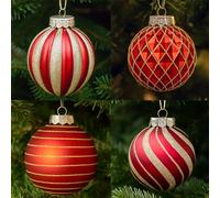 28 Piezas de Bolas de Navidad de Oro Rosa para Decoraciones de Árboles - Juego de Bolas de Navidad, Paletas y Copos de Nieve de Plástico Inastillable