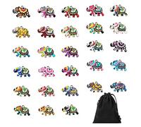 28 piezas de colgantes de elefante de colores con 1 bolsa de almacenamiento negra, colgantes de metal, accesorios de joyería para bricolaje, Colgante de elefante esmaltado, decoraciones perforadas